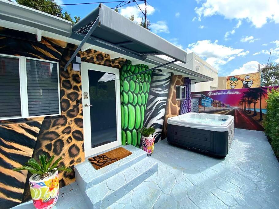 Unique Miami Art Escape W/ Hottub, Arcade & Murals Esterno foto